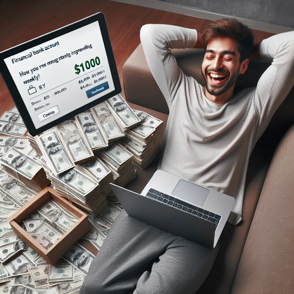 Discover how to make $1000 a week from the comfort of your couch – Say goodbye to financial stress for good!